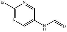Formamide, N-(2-bromo-5-pyrimidinyl)- (9CI) Struktur