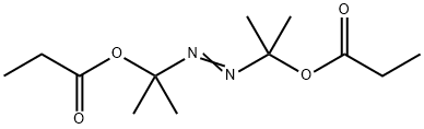 1,1'-azobis(1-methylethyl) dipropionate Structure