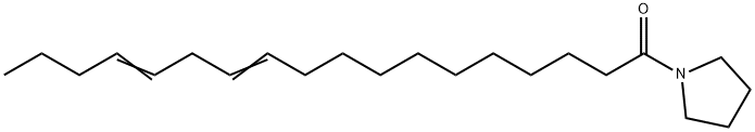 1-(1-Oxo-11,14-octadecadienyl)pyrrolidine Structure