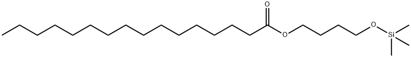 Palmitic acid 4-[(trimethylsilyl)oxy]butyl ester Structure