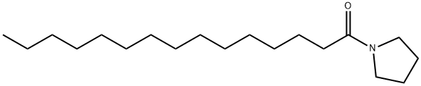 1-(ペンタデカノイル)ピロリジン 化学構造式