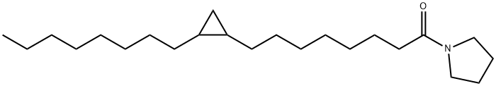 1-[8-(2-Octylcyclopropyl)octanoyl]pyrrolidine Structure