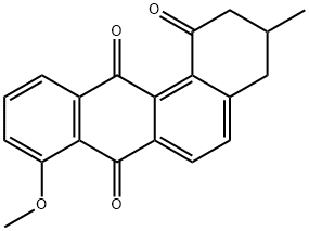 3,4-Dihydro-8-methoxy-3-methylbenz[a]anthracene-1,7,12(2H)-trione,56630-78-5,结构式