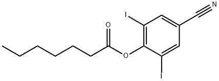 4-cyano-2,6-diiodophenyl heptanoate Structure