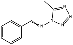 5-METHYL-1-BENZALAMINO-TETRAZOLE Structure