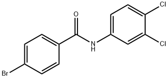 4-bromo-N-(3,4-dichlorophenyl)benzamide Struktur