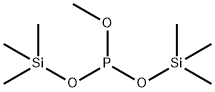 Phosphorous acid methylbis(trimethylsilyl) ester Structure