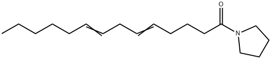 1-(1-Oxo-5,8-tetradecadienyl)pyrrolidine Structure