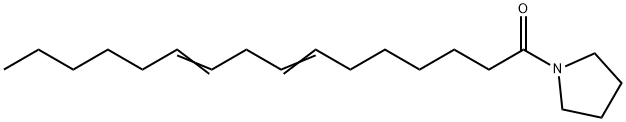 1-(1-Oxo-7,10-hexadecadienyl)pyrrolidine Structure