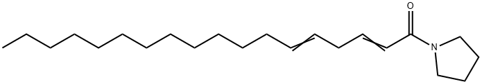 1-(1-Oxo-2,5-octadecadienyl)pyrrolidine Structure