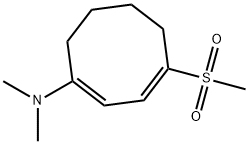 N,N-Dimethyl-4-(methylsulfonyl)-1,3-cyclooctadien-1-amine Structure