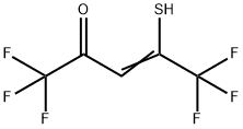 3-Penten-2-one, 1,1,1,5,5,5-hexafluoro-4-mercapto- Struktur