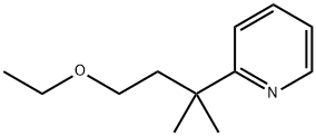 2-(3-エトキシ-1,1-ジメチルプロピル)ピリジン 化学構造式