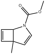 5-Methyl-2-azabicyclo[3.2.0]hepta-3,6-diene-2-carboxylic acid methyl ester Struktur