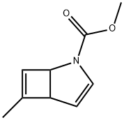 6-Methyl-2-azabicyclo[3.2.0]hepta-3,6-diene-2-carboxylic acid methyl ester Structure