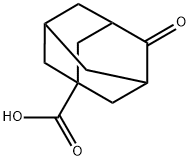2-Adamantone-5-carboxylic acid Struktur