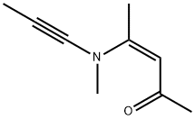 3-Penten-2-one,4-(methyl-1-propynylamino)-,(3Z)-(9CI) Struktur