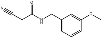 2-氰基-[(3-甲氧基苯基)甲基]乙酰胺,566926-09-8,结构式