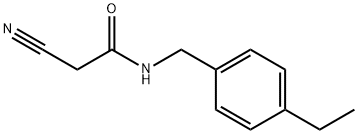 Acetamide, 2-cyano-N-[(4-ethylphenyl)methyl]- (9CI) 结构式