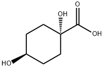 Cyclohexanecarboxylic acid, 1,4-dihydroxy-, cis- (9CI) Structure