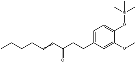 1-[3-Methoxy-4-[(trimethylsilyl)oxy]phenyl]-4-nonen-3-one Struktur
