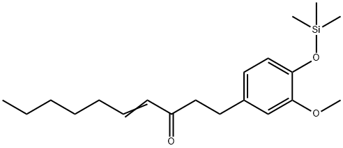 1-[3-Methoxy-4-[(trimethylsilyl)oxy]phenyl]-4-decen-3-one Struktur