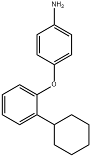 4-(2-シクロヘキシルフェノキシ)ベンゼンアミン 化学構造式
