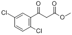 METHYL 2,5-DICHLOROBENZOYLACETATE 化学構造式