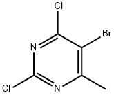 5-Bromo-2,4-dichloro-6-methylpyrimidine Struktur