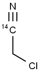 CHLOROACETONITRILE, [1-14C],56746-52-2,结构式