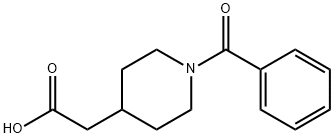 2-(1-苯并基哌啶-4-基)乙酸, 56772-11-3, 结构式