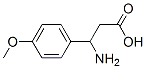 3-アミノ-3-(P-メトキシフェニル)プロピオン酸 化学構造式