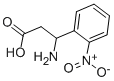 3-氨基-3-(2-硝基苯基)丙酸,5678-48-8,结构式