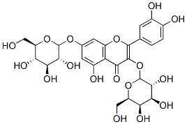 quercetin-3-O-galactoside-7-O-glucoside 结构式
