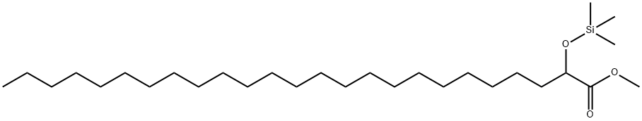 2-(Trimethylsiloxy)pentacosanoic acid methyl ester Struktur