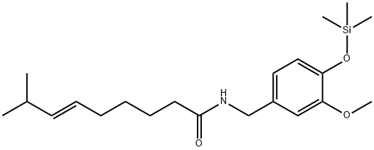 (E)-N-[[3-Methoxy-4-(trimethylsiloxy)phenyl]methyl]-8-methyl-6-nonenamide Structure