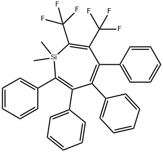 1,1-Dimethyl-2,3,4,5-tetraphenyl-6,7-bis(trifluoromethyl)silacyclohepta-2,4,6-triene|