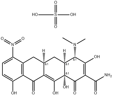 7-Nitrosancycline Monosulfate, 5679-01-6, 结构式