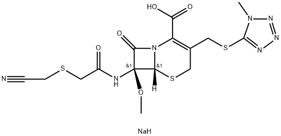 头孢美唑钠,56796-39-5,结构式