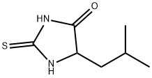 5-(2-メチルプロピル)-2-チオキソ-4-イミダゾリドン 化学構造式