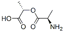 D-Alanine, 1-carboxyethyl ester, (S)- (9CI) Struktur