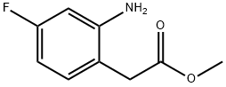 Methyl 2-(2-aMino-4-fluorophenyl)acetate,56827-32-8,结构式