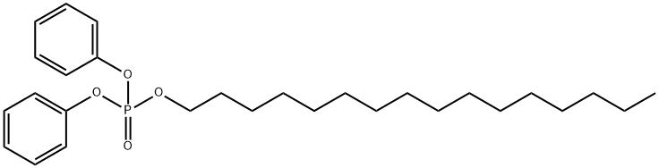 Phosphoric acid, hexadecyl diphenyl ester Structure