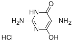 2,5-ジアミノ-4,6-ジヒドロキシピリミジン 塩酸塩 化学構造式