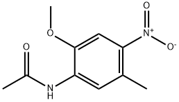 2'-Methoxy-5'-methyl-4'-nitroacetanilide Struktur