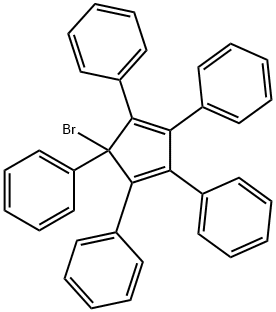 5-溴-1,2,3,4,5-五苯基-1,3-环戊二烯, 56849-84-4, 结构式