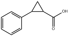 2-苯基环丙烷-1-羧酸,5685-38-1,结构式