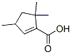 1-Cyclopentene-1-carboxylic acid, 3,5,5-trimethyl- (9CI) 结构式