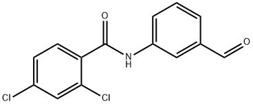 2,4-二氯-N-(3-甲酰基苯基)苯甲酰胺,568543-69-1,结构式