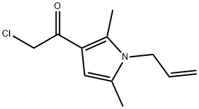 2-氯-1-[2,5-二甲基-1-(2-丙烯-1-基)-1H-吡咯-3-基]乙酮,568543-78-2,结构式